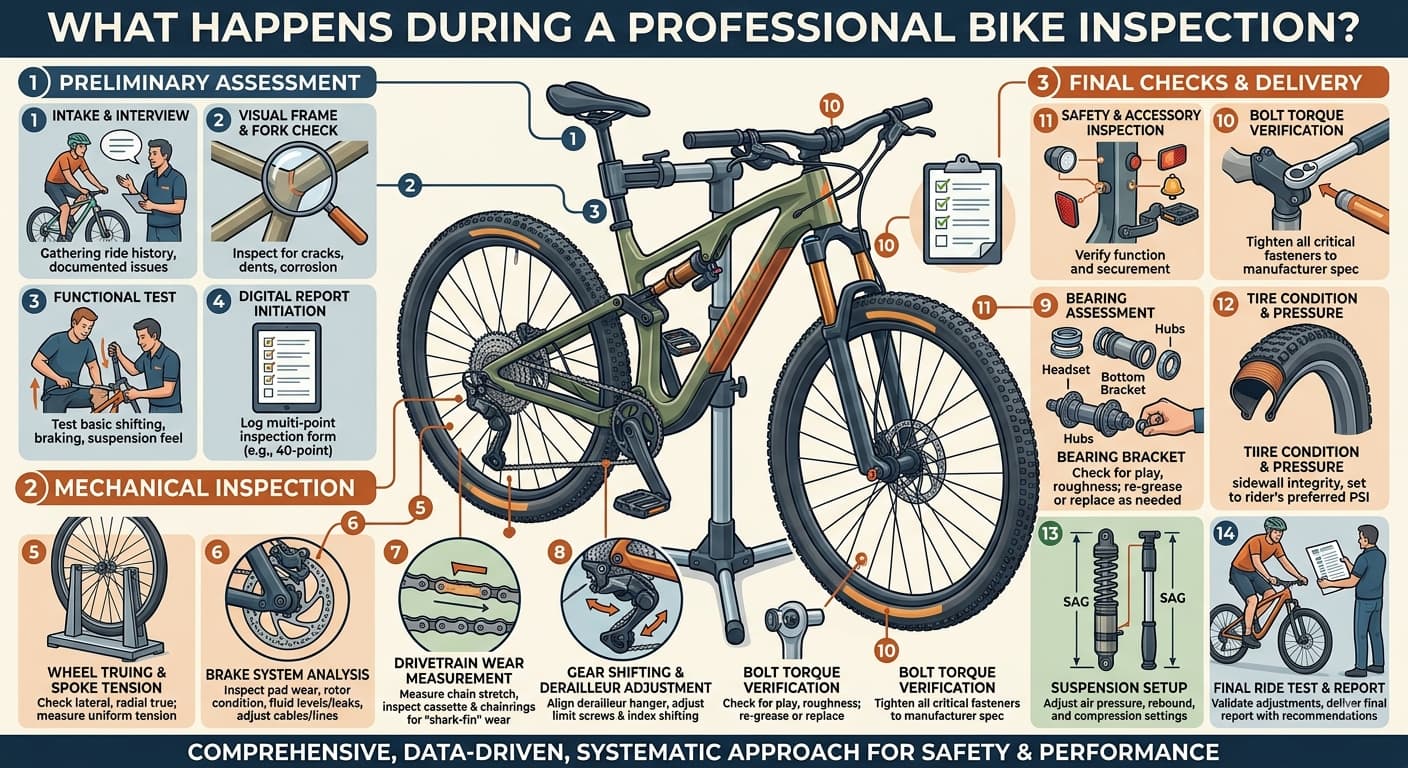 What Happens During A Professional Bike Inspection?